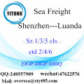 Fret maritime Port de Shenzhen expédition à Luanda